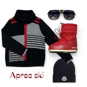 🍂🍁Modern colorblock knit with a bold, structured style. L ptp 22”